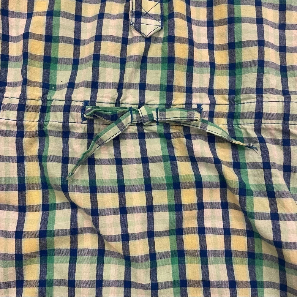 Columbia Girl’s Cotton Super Bonehead Sleeveless Dress Plaid Size Medium 10/12